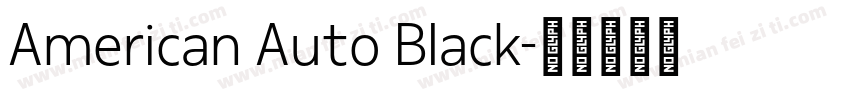 American Auto Black字体转换